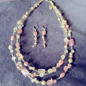 Necklace and earrings set